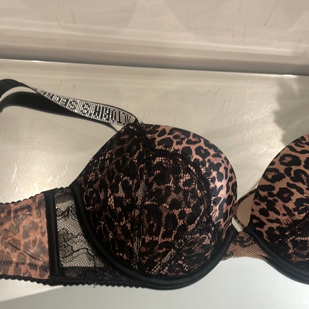 VS Cheetah Bling Perfect 32DD Bra
